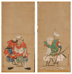 武田信玄・上杉謙信像